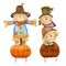 Alpine Alpine 35 in. Welcome Pumpkin and Scarecrow Yard Stake, PK3 LCE205A - alternate 1